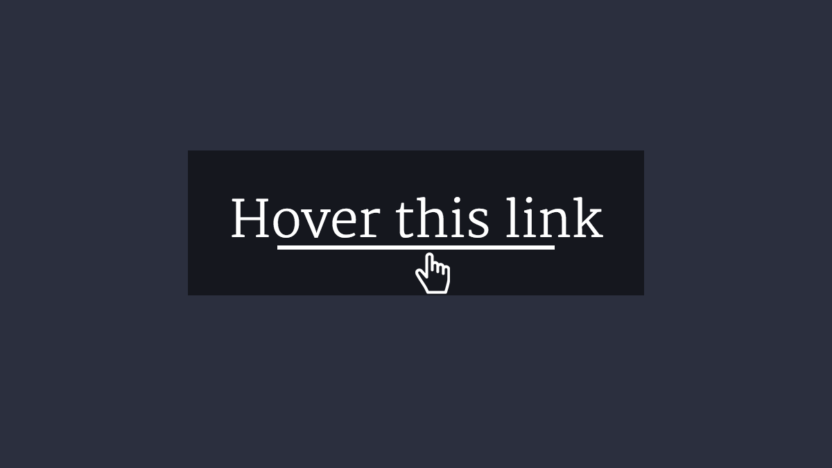 how to add underline transition in css
