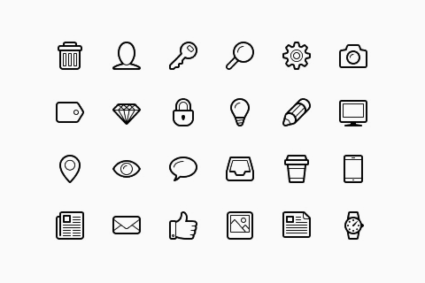 Linecons - free icons download