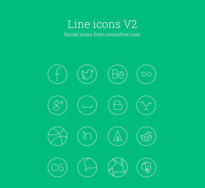 Free Thin Line Icons