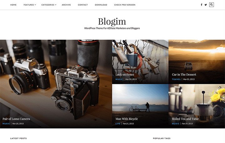 Free WordPress Themes 2016 - BlogIM