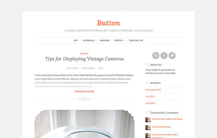 Free WordPress Themes 2016 - Button