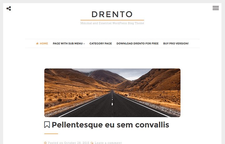 Free WordPress Themes 2016 - Drento