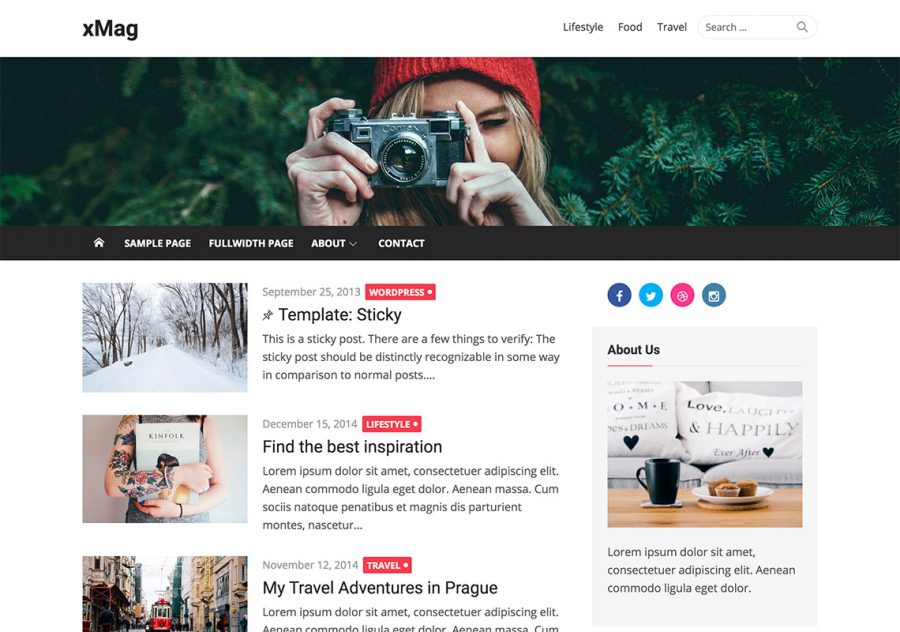 Xmag - free wordpress themes 2018