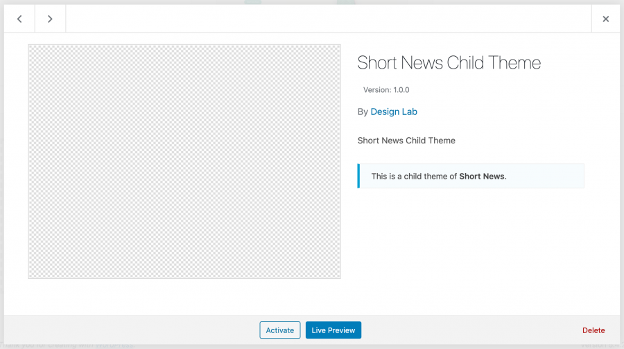 wordpress child theme