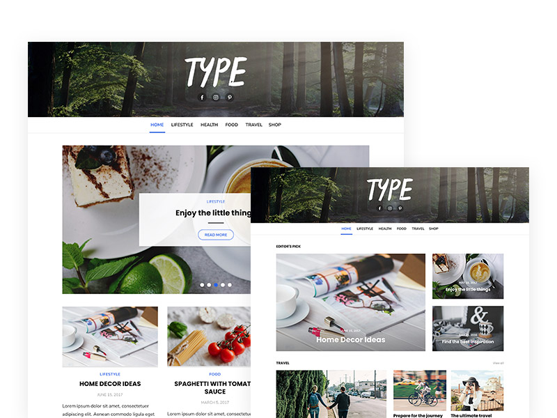 type plus wordpress theme